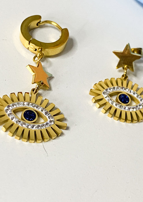 Evil Eye Mixmatch Earrings