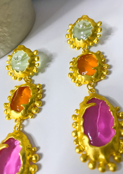 Molton Jewelled Drop Earrings