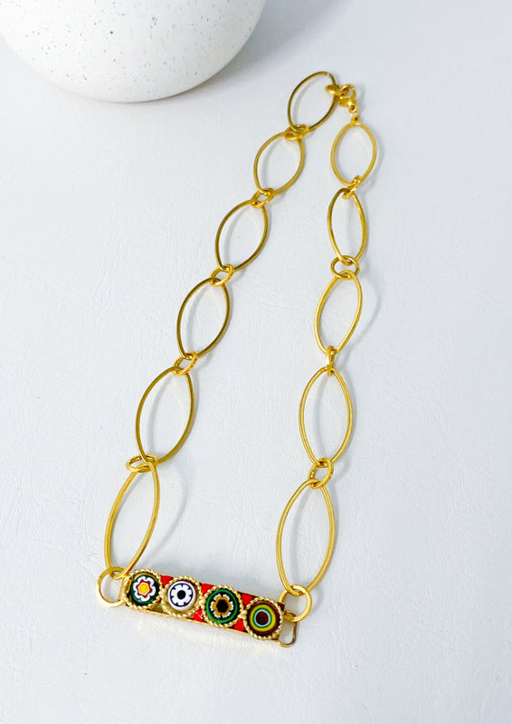 Mosaic Bar Necklace