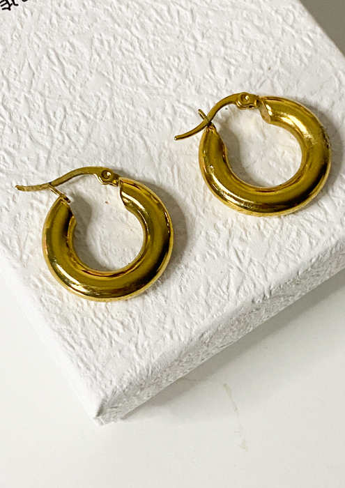 Gold Chunky Hoops