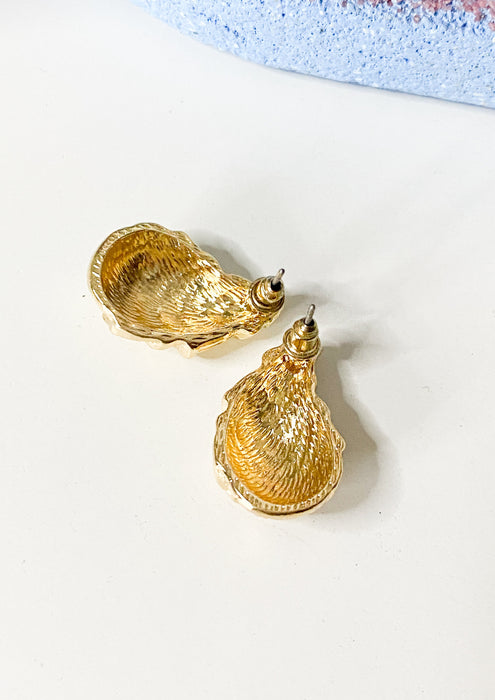 Gold Shell Studs