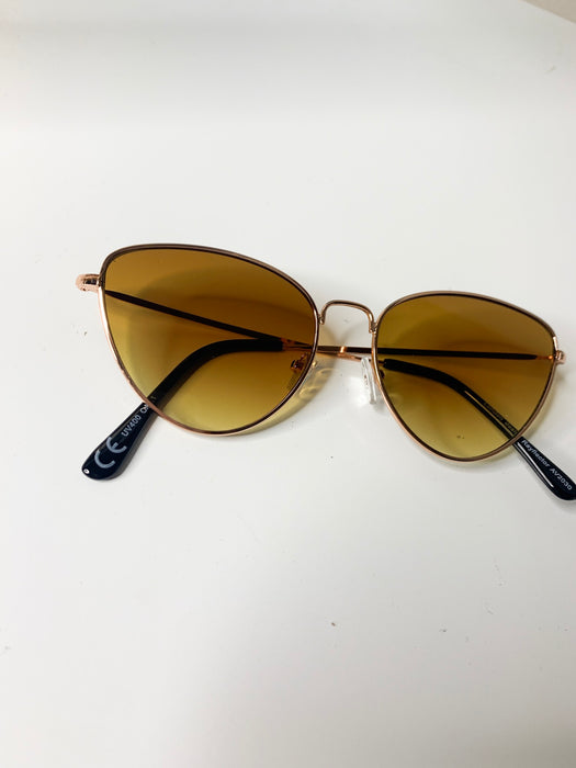 Cats Eye Sunglasses Tan