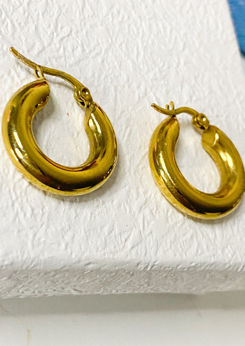 Gold Chunky Hoops