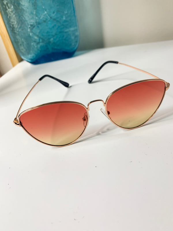 Cats Eye Sunglasses Sunset Orange