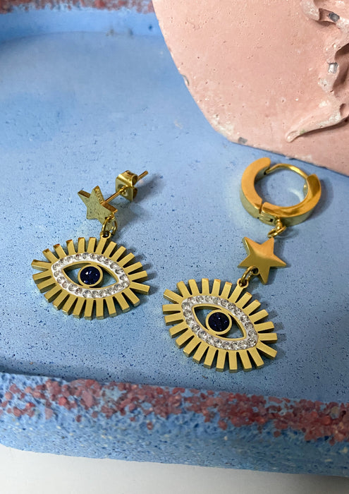 Evil Eye Mixmatch Earrings