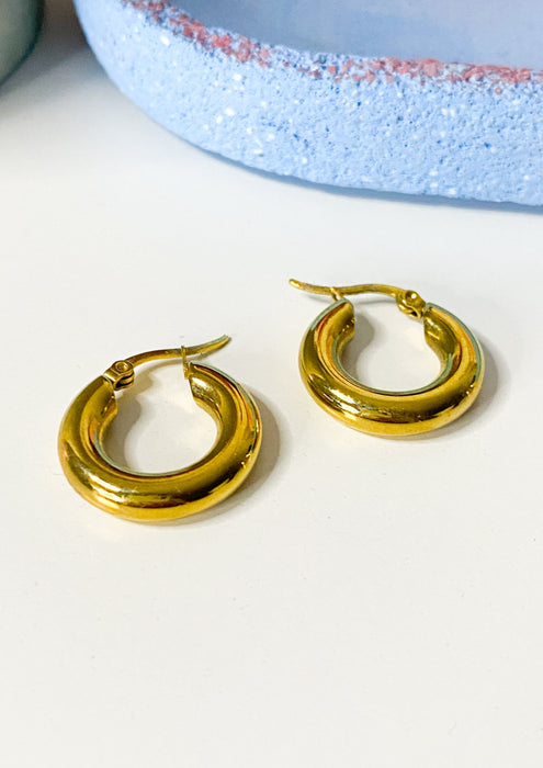 Gold Chunky Hoops