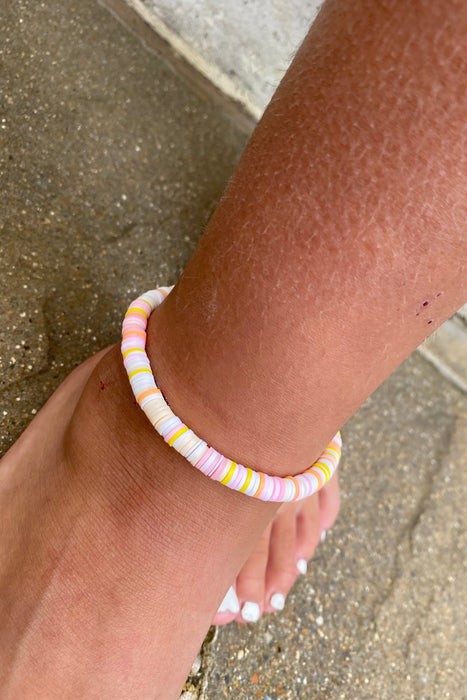 Pinky Coral Beaded Anklet