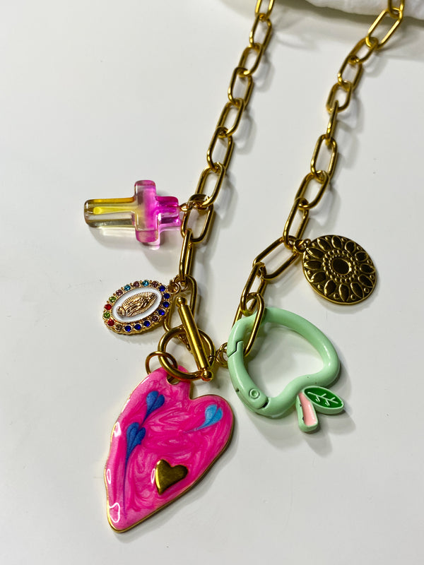 Eclectic Chunky Charms Necklace