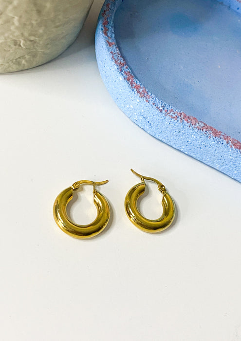 Gold Chunky Hoops