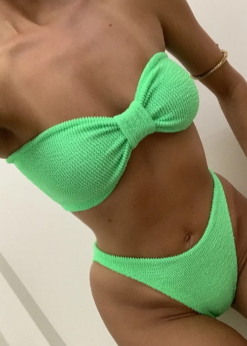 Crinkle Sweetie Bikini in Apple Green