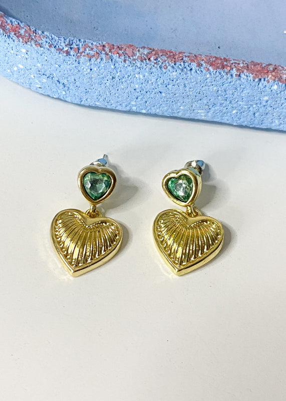 Lindos pendientes de corazón