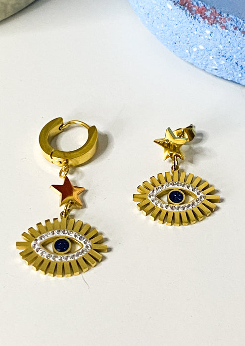 Evil Eye Mixmatch Earrings