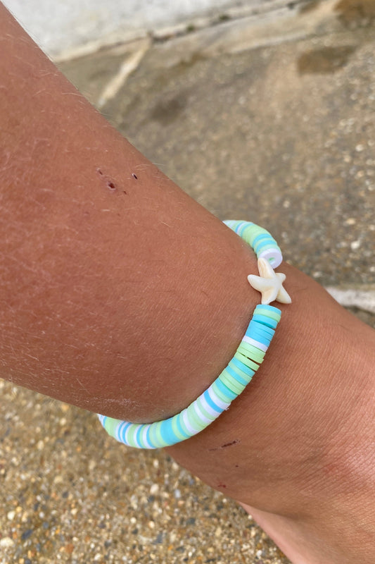 Starfish Aqua Mix Anklet