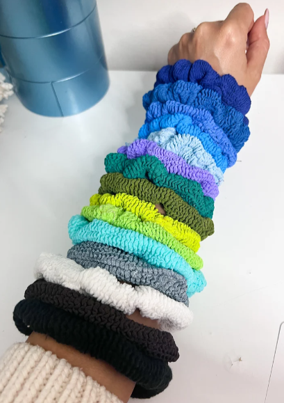 Crinkle Scrunchie - Cool Tones