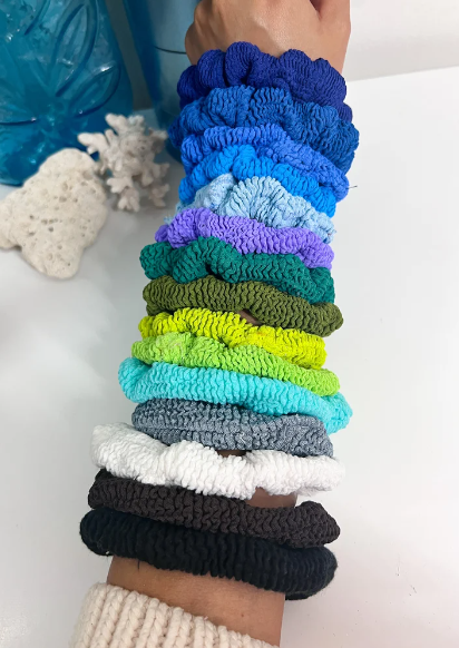 Crinkle Scrunchie - Cool Tones