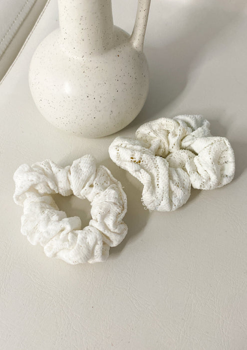 White Lace Scrunchie