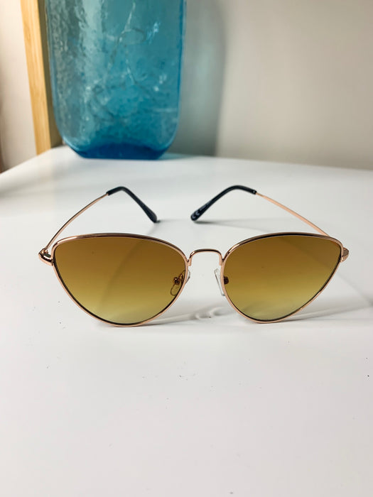 Cats Eye Sunglasses Tan