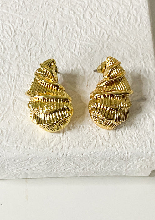 Gold Shell Studs