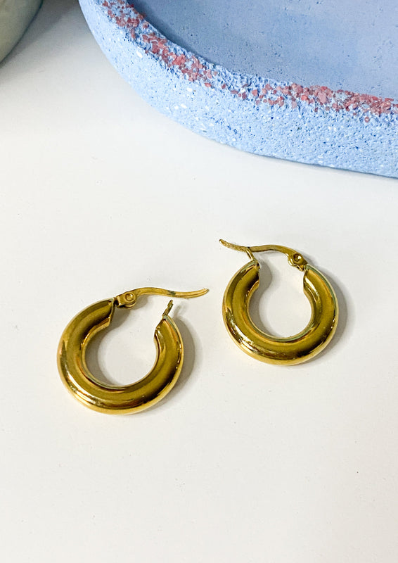 Gold Chunky Hoops