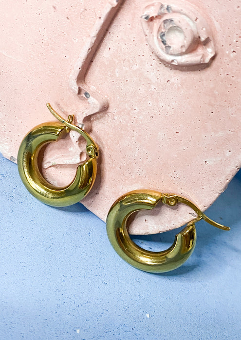 Gold Chunky Hoops