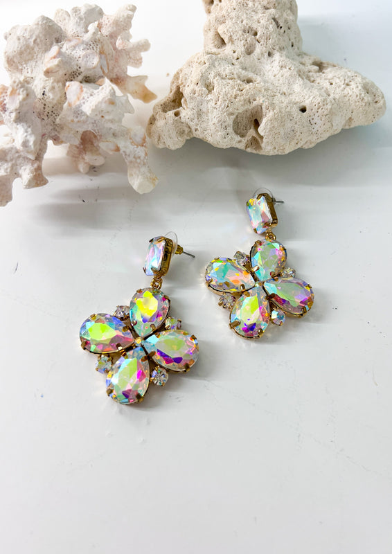 Candy Aurora Borealis Crystal Drop Earrings