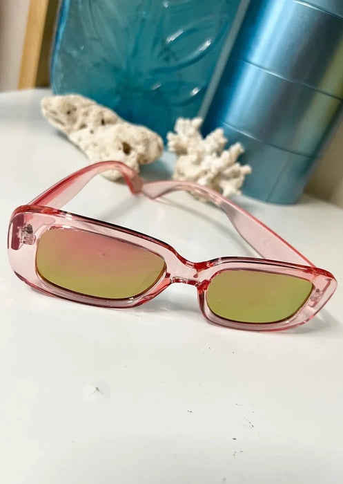 Translucent Rectangle Sunglasses