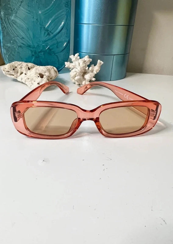 Translucent Rectangle Sunglasses