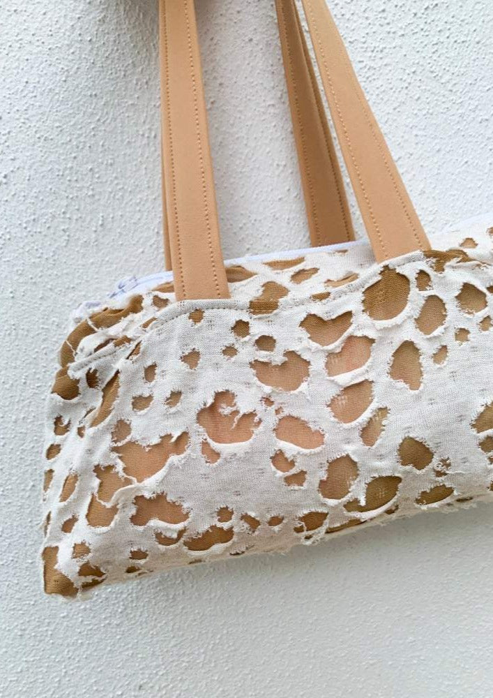 Minibolso de mano con diseño de dálmata envejecido