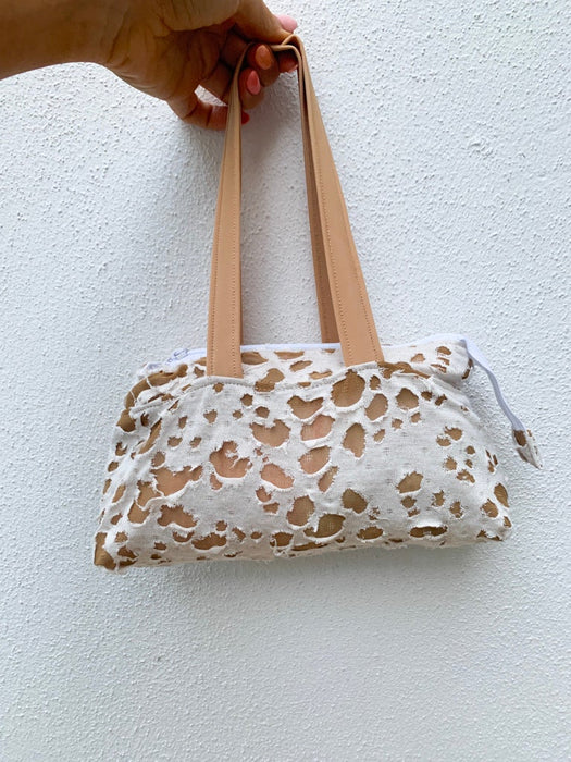 Minibolso de mano con diseño de dálmata envejecido