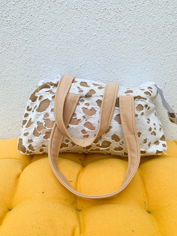 Distressed Dalmation Mini Bowling Tote