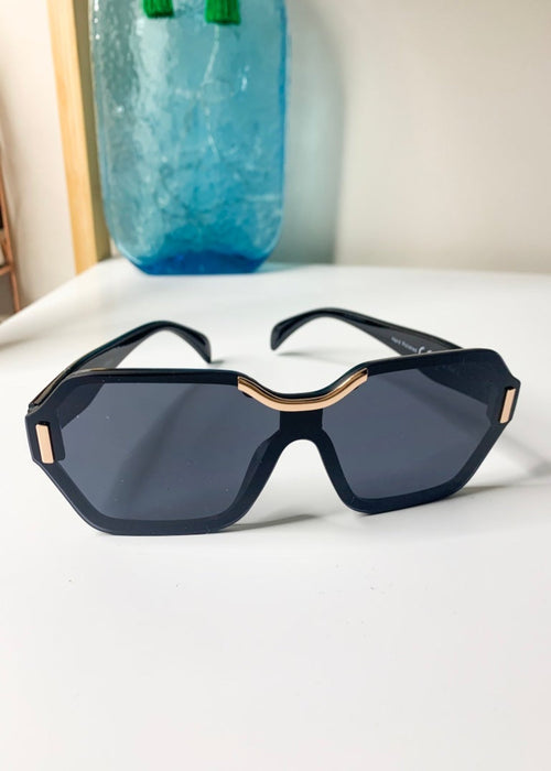 Retro Gold Detail Sunglasses