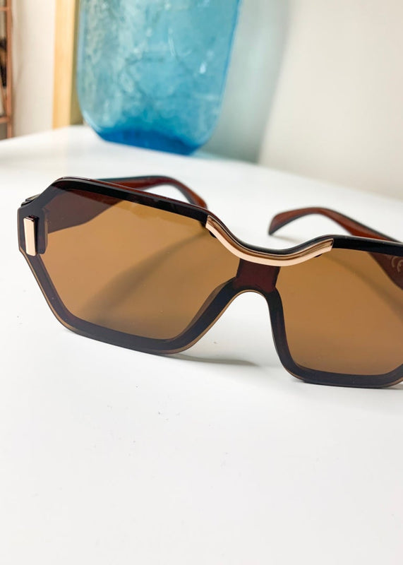 Retro Gold Detail Sunglasses